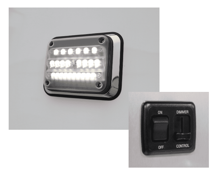 Whelen 12V Exterior LED Scene Light (Includes Dimmer Switch)